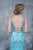 Nina Canacci - 2169 Embroidered Deep V-neck Sheath Dress In Green
