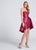 Ellie Wilde - EW21703S Beaded Sweetheart A-Line Dress in Pink