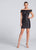 Ellie Wilde - EW21708S Mikado Off Shoulder Sheath Dress in Black
