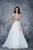 Nina Canacci - 2170 Gold Embroidered Halter A-line Dress In White and Neutral
