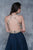 Nina Canacci - 2170 Gold Embroidered Halter A-line Dress In Blue and Neutral
