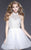 Shail K - 21715 Illusion High Halter Jeweled Dress In White