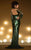 MNM Couture - 2174 Sequined Halter Neck Sheath Dress in Green