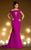 MNM Couture - 2176 Embellished Off Shoulder Trumpet Dress in Pink