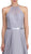 Dancing Queen - 2176 Illusion High Halter Chiffon A-Line Prom Gown In Silver