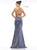 Colors Dress - 2177 Strappy Plunging V-Neck Trumpet Dress In Blue