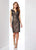 Social Occasions by Mon Cheri - 217853 V-Neck Floral Brocade Dress In Brown
