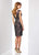 Social Occasions by Mon Cheri - 217853 V-Neck Floral Brocade Dress In Brown