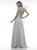 Colors Dress - 2178 Deep Halter V-neck Chiffon A-line Gown In Gray