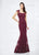 Montage by Mon Cheri 217934 Embroidered Lace Queen Anne Dress in Red