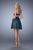 La Femme - 21816 Lace Semi-sweetheart A-line Dress In Green