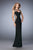 La Femme - 21818 Embellished Bateau Sheath Dress In Black