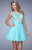 La Femme - 21835 Sleeveless Sheer Lace Cocktail Dress In Green