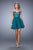 La Femme - 21838 Embroidered Lace Sweetheart A-line Dress in Green