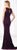 Cameron Blake - 218602 Sleeveless V Neck Sheath Evening Dress in Purple