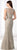 Cameron Blake - 218606W Lace Fitted Trumpet Evening Gown in Neutral