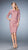 La Femme Lace Quarter Sleeves Knee Length Dress - 1 Pc Mauve in size 8 Available