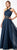 Mon Cheri Ruched Halter A-Line Evening Dress 218615 - 1 pc Dark Teal In Size 12 Available In Dark Teal