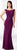 Cameron Blake - 218629 Fitted Bateau Sheath Evening Dress in Purple