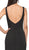 Dancing Queen - 2186 Sleeveless Plunging Neckline Trumpet Dress In Black