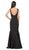 Dancing Queen - 2186 Sleeveless Plunging Neckline Trumpet Dress In Black