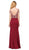 Dancing Queen - 2187 Sleeveless Embellished V-neck Sheath Prom Dress