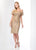 Social Occasions by Mon Cheri - Off-Shoulder Corded Lace Dress 218810 - 1 pc Gold In Size 8 Available In Gold
