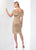 Social Occasions by Mon Cheri - 218810 Off-Shoulder Corded Lace Dress In Gold