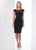Mon Cheri - Social Occasions by Mon Cheri - Lace Applique Jersey Dress 218814 In Black and Nude