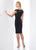 Social Occasions by Mon Cheri - 218814 Lace Applique Jersey Dress In Black and Neutral