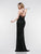 Colors Dress - 2188 Sequined Surplice Sheath Long Gown in Green