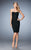 La Femme - 21903 Embroidered Strapless Dress with Knee Length Jacket In Black