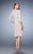 La Femme - 21903 Embroidered Strapless Dress with Knee Length Jacket In Neutral