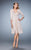 La Femme - 21903 Embroidered Strapless Dress with Knee Length Jacket In Neutral