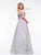Colors Dress - 2191 Off Shoulder Glitter Knit Ombre A-Line Gown in Purple