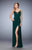 La Femme - 21947 Embellished V-neck Sheath Dress In Green