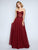 Nina Canacci - 2194 Strapless Lace Sweetheart Corset A-line Dress In Red