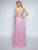 Nina Canacci - 2194 Strapless Lace Sweetheart Corset A-line Dress In Pink