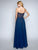 Nina Canacci - 2194 Strapless Lace Sweetheart Corset A-line Dress In Blue