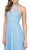 Dancing Queen - 2196 Embroidered Halter Chiffon Prom Dress in Blue