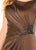Cameron Blake - 219676 Embellished Bateau Sheath Dress In Brown