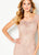Cameron Blake - 219680 Bedazzled Scoop Neck Sheath Dress In Pink
