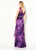 Cameron Blake - 219694A Embellished V-neck Sheath Dress In Purple