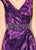 Cameron Blake - 219694A Embellished V-neck Sheath Dress In Purple