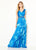 Cameron Blake - 219694A Embellished V-neck Sheath Dress In Blue