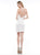 Colors Dress - 2196 Sequined Sweetheart Sheath Short Dress In White