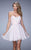 La Femme - 21994 Strapless Deep Sweetheart A-line Dress In Pink