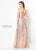 Montage by Mon Cheri - 219976 Embroidered Lace Illusion Bateau Dress In Pink