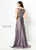 Montage by Mon Cheri - 219977 Embroidered Lace A-Line Dress In Gray