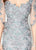 Montage by Mon Cheri - 219978 Embroidered Scoop Neck Long Gown In Gray